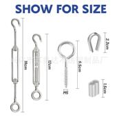 丝不锈钢钢绳悬挂套310件户拉外顶针紧铝套卡器扣紧线电缆栏杆套