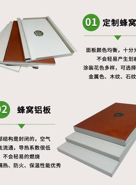 蜂窝大铝板火隔音材吊顶铝板装饰展厅酒店工程全套防料镜面GWQ蜂