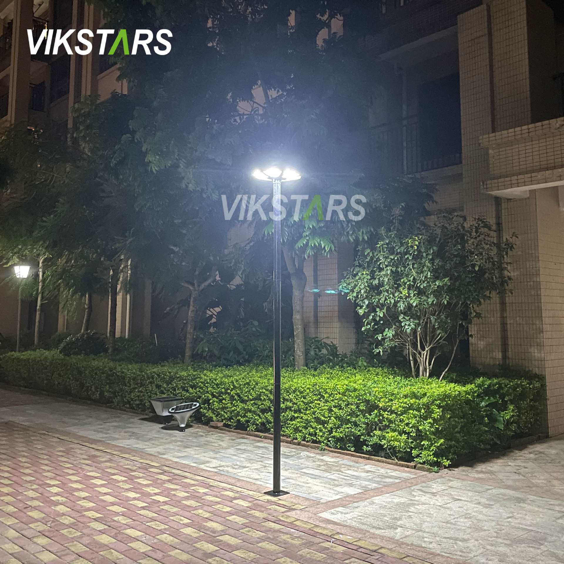 LED太阳能户外花园灯带雷达人体感应UFO圆形景观灯室外照明庭院灯