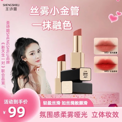 圣诗璐口红明星丝柔哑光口红唇彩
