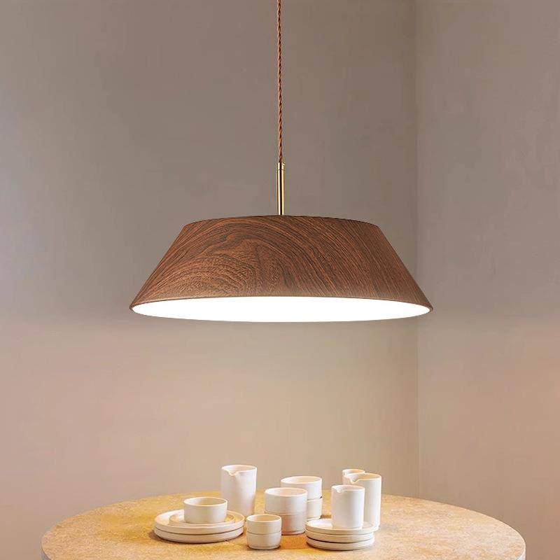 现代日式吊灯单头锅盖灯罩民宿创意圆形led餐厅卧室LED木纹吊灯,电子元器件市场,其它元器件,淘宝优惠券,粉丝福利购,淘宝优惠卷