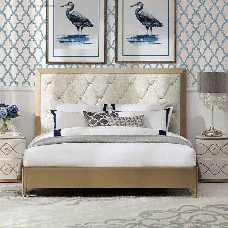 美式轻奢实木双人床后现代简约床头柜卧室家具法式1.8m主卧婚床,鲜花速递/花卉仿真/绿植园艺,割草机/草坪机,淘宝优惠券,粉丝福利购,淘宝优惠卷