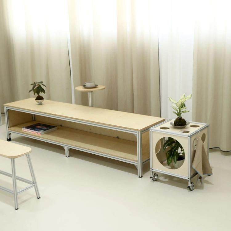 中古茶几复古实木沙发边几可移动茶几简约现代长方形设计师电视柜