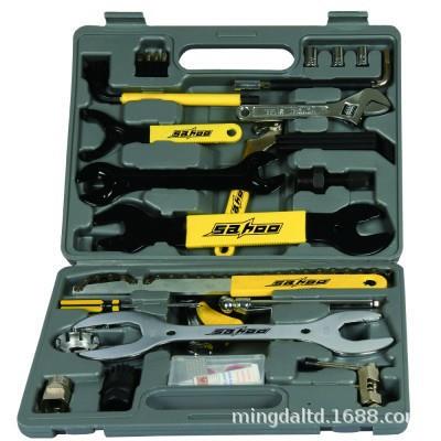厂家SAHOO鲨虎骑行装备精致多功能组合工具套装自行车工具
