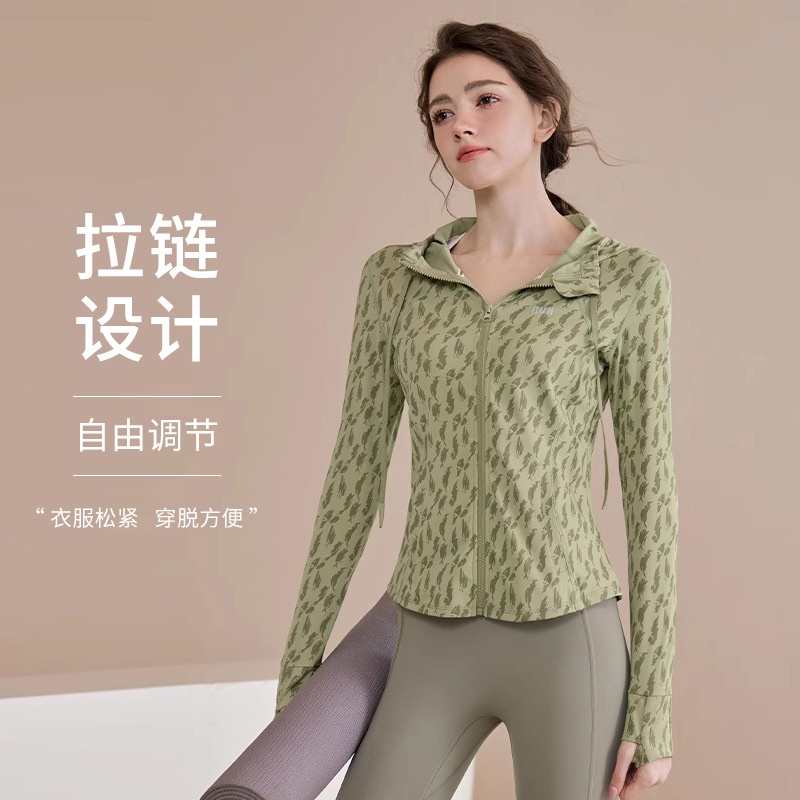 素念瑜伽服女春秋款运动上衣