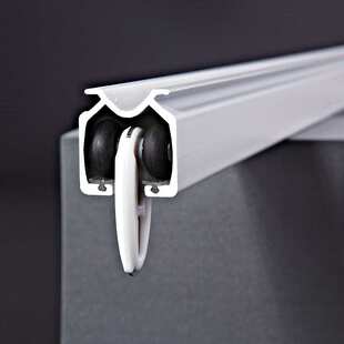 加厚双静音条窗帘滑轨铝合金窗帘轨道双轨道静音窗帘导轨顶装