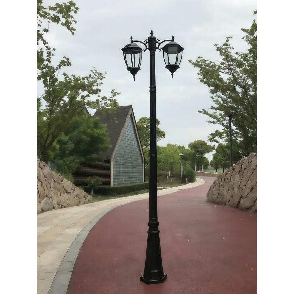 超亮led照明户外灯防水双头欧式庭院灯小区室外家用节能路灯罩