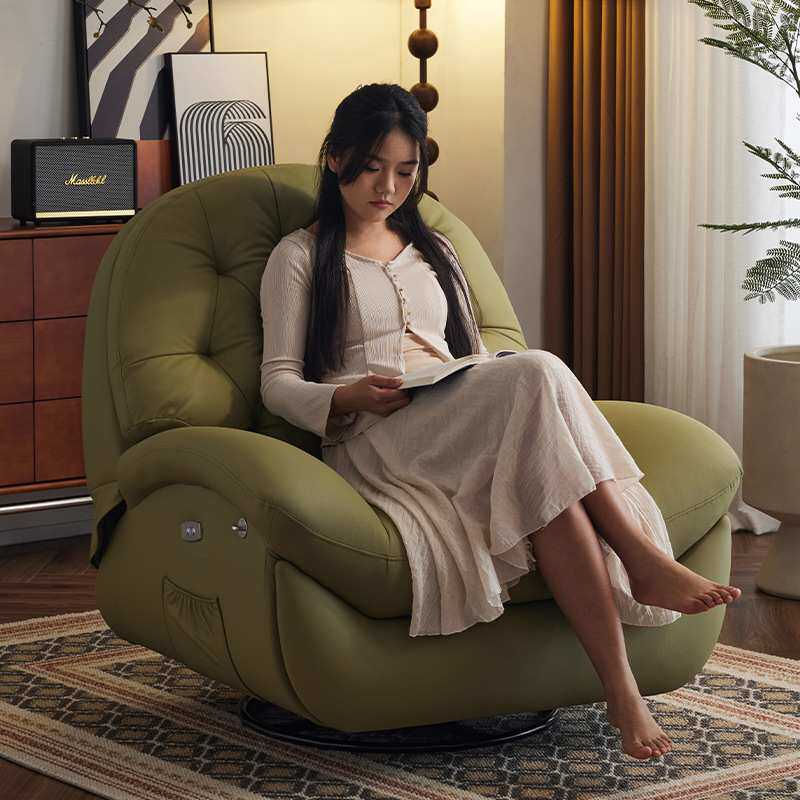 太空电动懒人沙发头等休闲舱摇摇椅可躺可睡多功能家用单人按摩椅