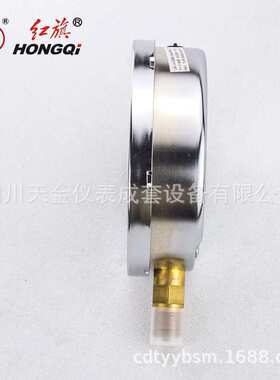 厂家直销红旗耐震压力表YN-150压表 0-60MPA抗震液压表