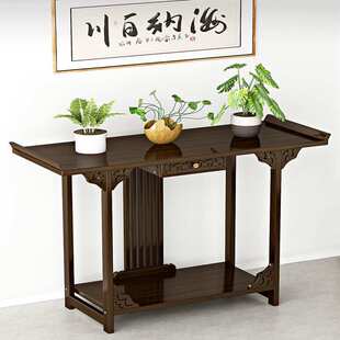 新中式玄关桌家用入户玄关柜摆件供奉佛台供桌香案条案桌古风桌子