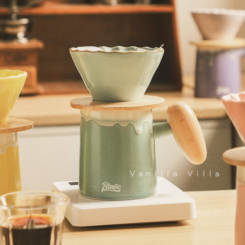 陶瓷手冲咖啡壶套装过滤分享壶高档精致办公室现磨咖啡器具咖啡杯