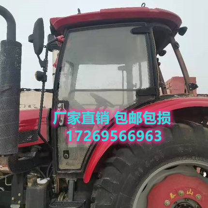 中国泰山1304拖拉机驾驶室前档侧窗后档前下车门钢化玻璃