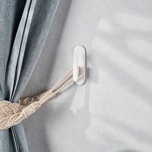 窗帘挂钩帘子拉边固定粘钩门帘浴帘绑带挂扣壁挂式免打孔钥匙挂勾