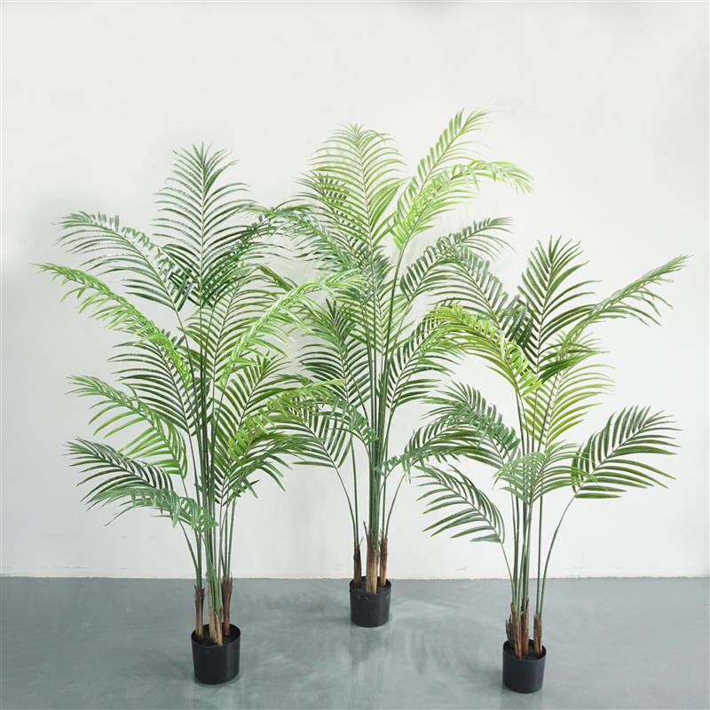 贵妃葵仿真散尾葵凤尾葵散尾竹盆栽人造塑料植物室内外植物造景
