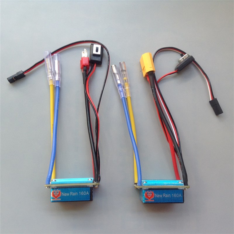 火凤凰 160A防水有刷电调 T型插头和XT60 遥远车 遥控船 380电机