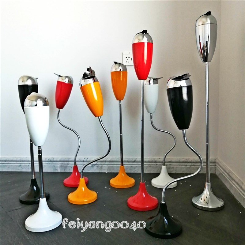 卫生间客厅烟灰缸带盖创意时尚个性家用厕所伸缩落地立式烟缸大号