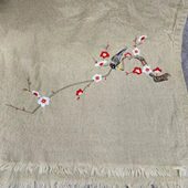 汉麻雨露麻刺绣桌旗50 210