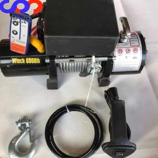 农机具绞盘 插秧机防水电动绞磨 12V 24V 电动牵引绞盘