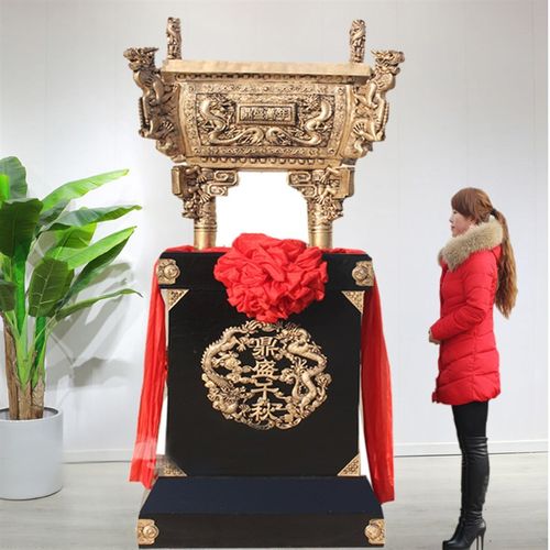 鼎摆件鼎盛千秋龙头鼎铜鼎酒店装饰品乔迁工艺品公司送礼开业礼品