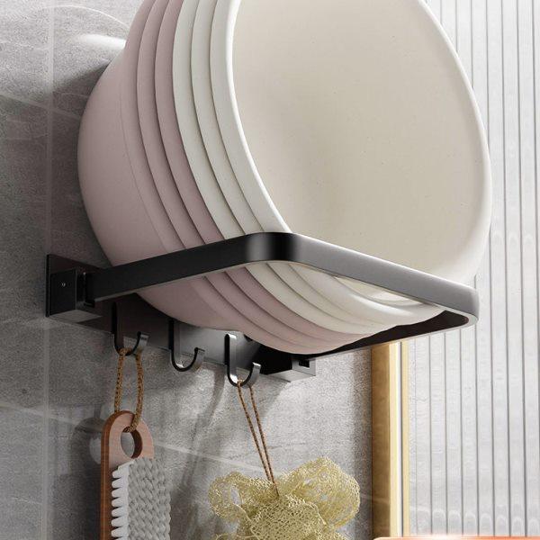 脸盆架盆子收纳架折叠卫生间壁挂免打孔盆架浴室洗手间神器置物架,家庭/个人清洁工具,浴室角架/置物架,淘宝优惠券,粉丝福利购,淘宝优惠卷