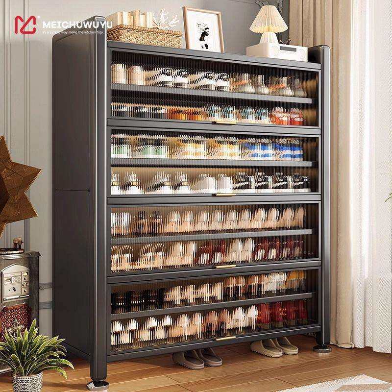 美厨物语特厚钢制置物架落地多功能防尘收纳家用多层架橱柜储物柜,电子元器件市场,其它元器件,淘宝优惠券,粉丝福利购,淘宝优惠卷