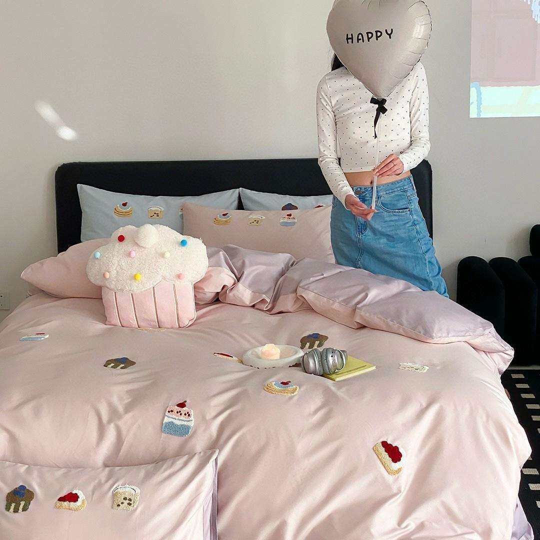 全棉三件套可爱纯棉毛巾绣100S长绒棉四件套纯棉儿童被套少女心粉,电子元器件市场,其它元器件,淘宝优惠券,粉丝福利购,淘宝优惠卷