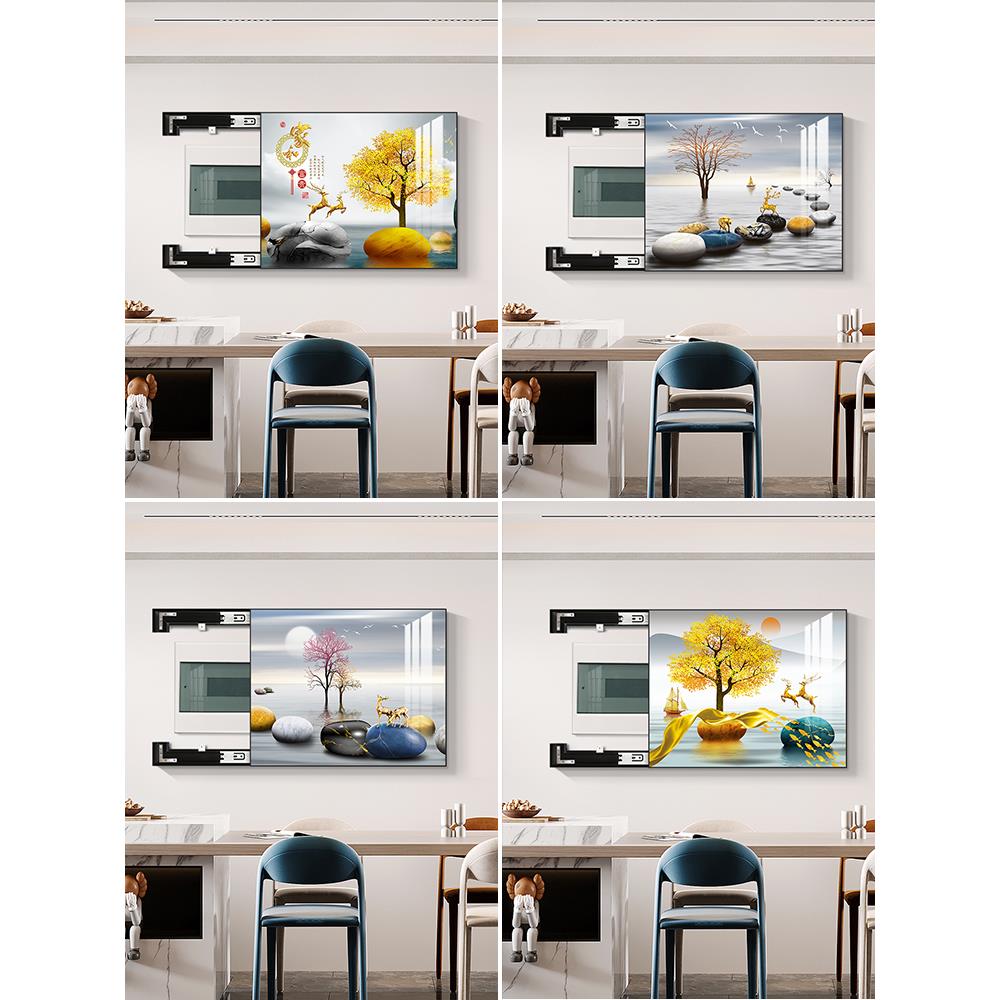 电表箱画装饰画免打孔遮挡箱电闸箱挂画多媒体弱电箱总开关靠墙画