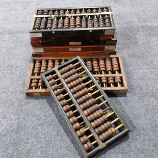 民俗老物件老式木算盘复古怀旧摆件民俗馆展览装饰摆件村史馆摆件