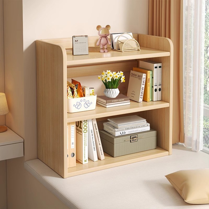飘窗书架置物架窗台收纳柜子储物柜放H阳台的小书柜简易多层分层