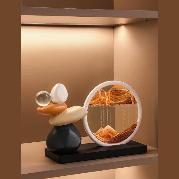 时来运转流沙画摆件客厅电视柜酒柜玄关轻奢档级装饰品公室,饰品/流行首饰/时尚饰品新,摆件,淘宝优惠券,粉丝福利购,淘宝优惠卷