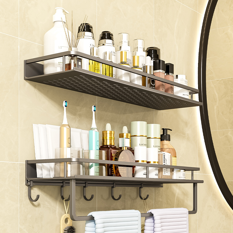 免打孔卫a生间置物架浴室壁挂式厕所洗手间洗漱台多功能墙上收纳