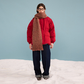 SUUYUUWANG26冬新品 原创设计立领可拆卸袖 橡筋收腰白鸭绒羽绒服