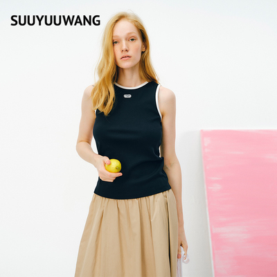 SUUYUUWANG26夏撞色边背心SYSVE2K1424