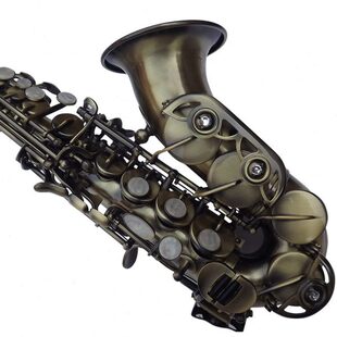 柳泽小弯管高音萨克斯 青铜拉丝萨克斯 降B调仿古铜