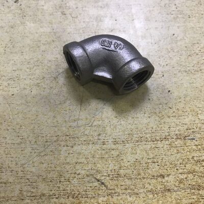 不锈钢弯头 接头 3/8 三分 内丝直角弯头 ZG3/8 双内丝直角弯头