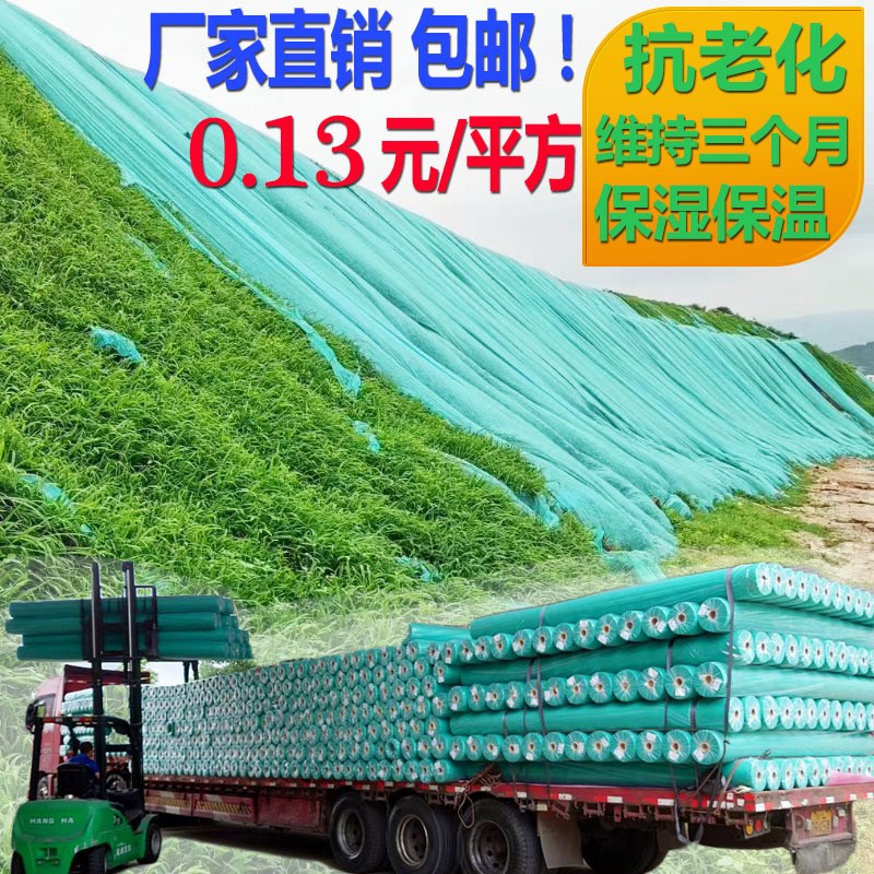 耐热盖土农用防尘布园林工程绿色护坡边坡绿化无纺布绿化盖土布网