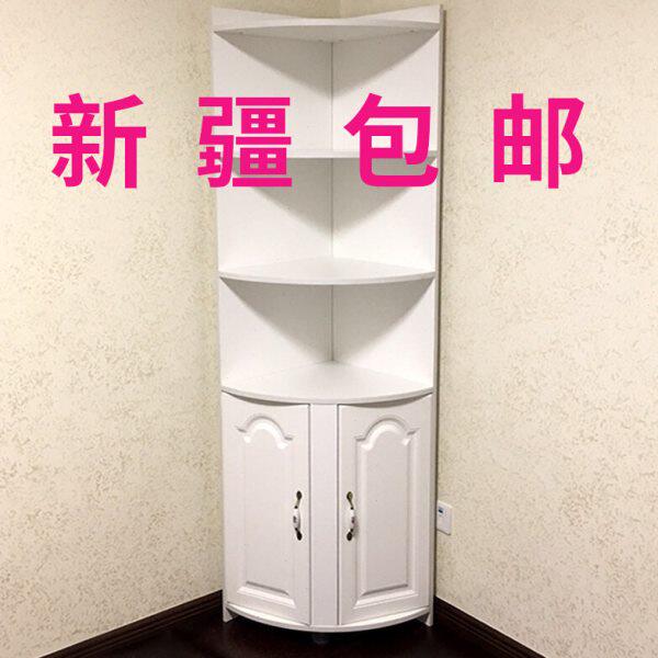 新疆包邮转角柜墙角柜三角形角柜置物架拐角边角角落收纳客厅卧室