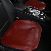 四季 通用头层牛皮汽车坐垫单片无靠背三件套方垫小蛮腰真皮座垫夏