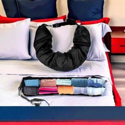 廉航神器u型枕可填充颈枕头套收纳袋便携旅行包飞机汽车靠枕旅行,户外/登山/野营/旅行用品,枕头,淘宝优惠券,粉丝福利购,淘宝优惠卷