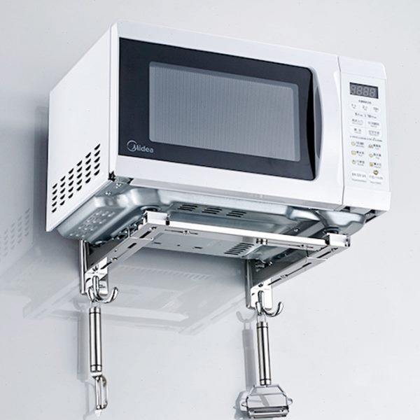 微波炉架壁挂式厨房304不锈钢架子微波炉烤箱置物架支架托架挂墙,家装主材,微波炉支架,淘宝优惠券,粉丝福利购,淘宝优惠卷