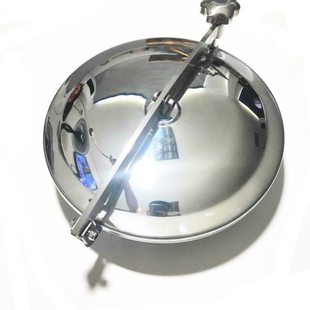 304不锈钢人孔卫生级常压人孔盖快开手孔盖酒罐观察口/定制盖子进