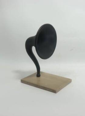 现代音乐主题仿真式黑胶复古摆唱片机留声样板机间售楼处书立留声