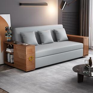多功沙发能床实木叠餐桌一体两简折约客厅小户VHW型用可伸缩收纳