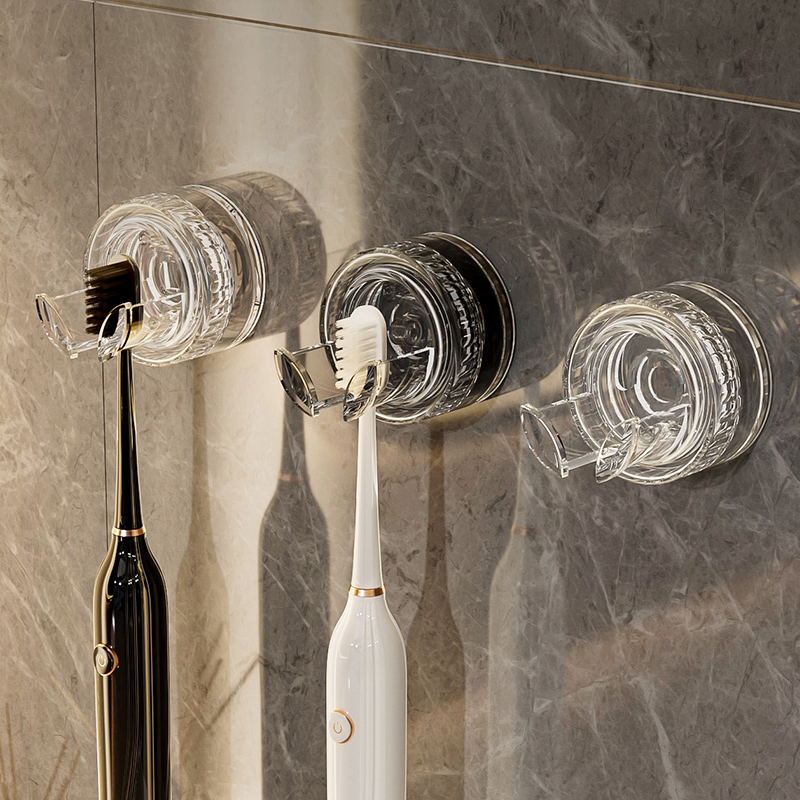 吸盘牙刷架家用可拆卸牙刷牙杯置物架卫生间厕P所免打孔壁挂式挂