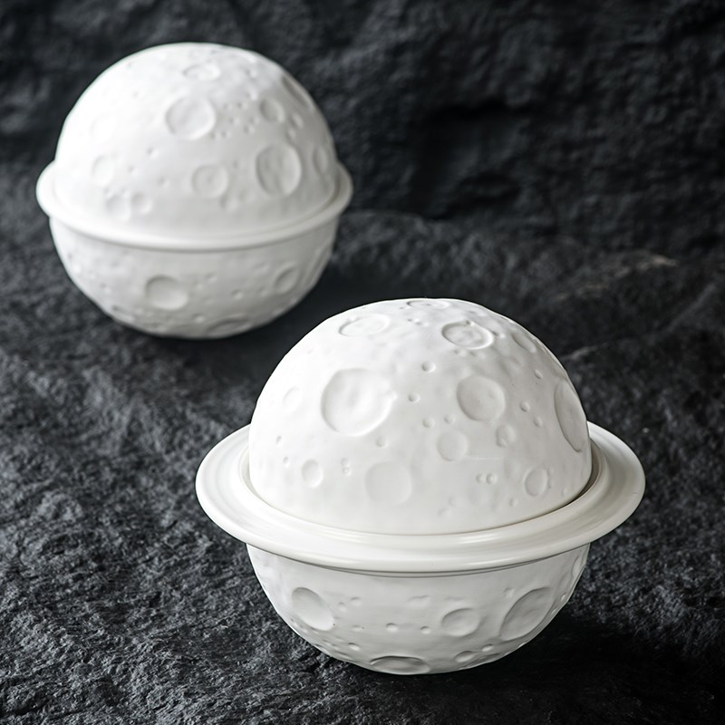 网红餐具陶瓷星球碗创意r早餐碗甜品碗位上汤盅燕窝炖盅海参鲍鱼