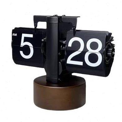 创意自动翻页钟表复古客厅摆件座钟现代简约机械时钟个性摆钟台钟,家居饰品,座钟,淘宝优惠券,粉丝福利购,淘宝优惠卷