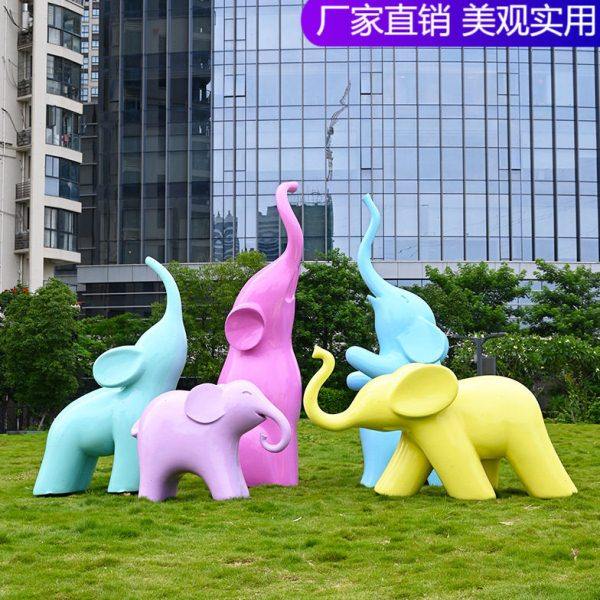 幼儿园户外装饰抽象大象玻璃钢雕塑花园动物草坪摆件园林景观小品,家居饰品,户外/庭院摆件,淘宝优惠券,粉丝福利购,淘宝优惠卷