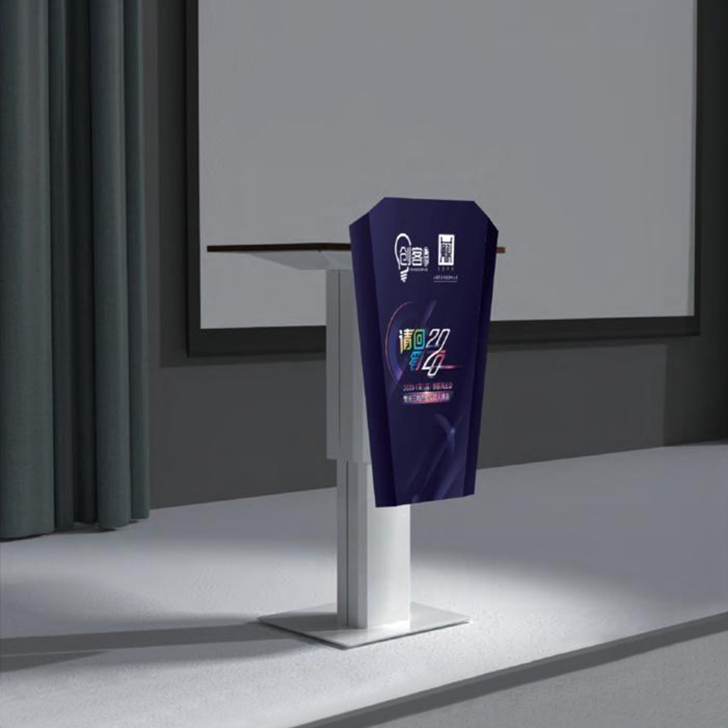 电动演讲台会议发言简约现代迎宾台接待台导购台T主持台升降演讲