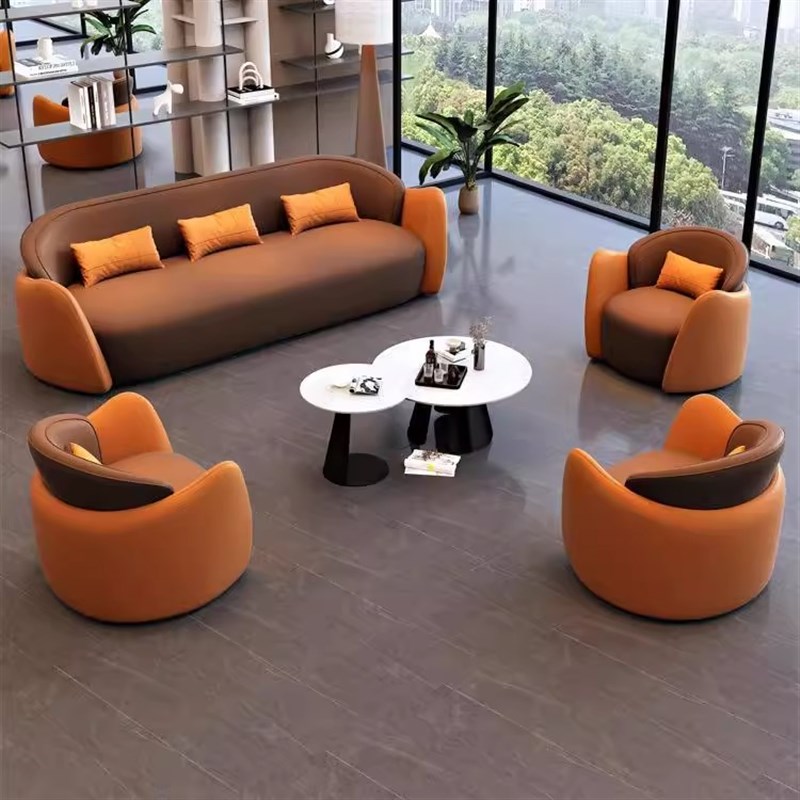 轻奢接待会客沙发酒店美容院样品屋展A示中心办公室商务休闲洽谈