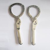 小不锈钢手拷式 机油格扳手不锈钢机滤芯板手滤清器扳手 中铐式